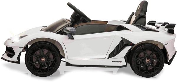 Coche Electrico Lamborghini Aventador SVJ Blanco 12V 2,4GHz